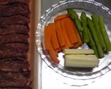 アスパラ、人参、チーズの牛肉巻き♪作り方1写真