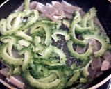 ゴーヤとこんにゃくの七味バタソテー作り方3写真