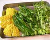 夏野菜の簡単レンジ蒸し♪作り方1写真