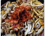 ♪食べラ～ 豚キムチ♪ のっけ そうめん作り方5写真