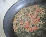 なすと挽き肉のバタポンチーズパスタ作り方2写真