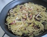なすと挽き肉のバタポンチーズパスタ作り方5写真