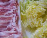フライパンで簡単！豚バラと白菜の重ね蒸し作り方1写真