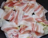 フライパンで簡単！豚バラと白菜の重ね蒸し作り方3写真