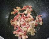 台湾創作料理★黒胡椒風味チンジャオロース作り方4写真