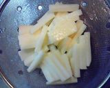 長いもとキュウリの酢味噌がけ♪作り方1写真