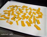 電子レンジde揚げないかぼちゃのチップス作り方3写真