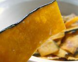 電子レンジde揚げないかぼちゃのチップス作り方8写真
