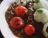 あおむし君のお友達カレー作り方1写真