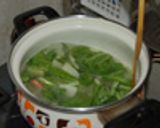 バナメイエビとチンゲン菜の中華スープ作り方4写真