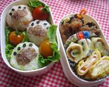 お弁当に♪おにぎり肉球大作戦!!作り方4写真