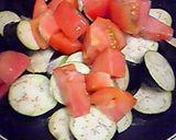 夏野菜！ナスとトマトのチーズ炒め！作り方3写真