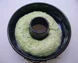 GOPAN✰米パン 緑茶と小豆のクグロフ風 ♬作り方3写真