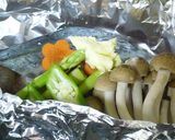 さわらと夏野菜のホイル焼き( ´ー`)ノ作り方3写真