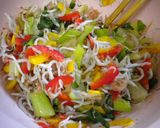 青梗菜とﾊﾟﾌﾟﾘｶのしらす和え作り方4写真