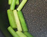 にんにくの芽と豚肉の温麺作り方3写真