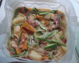 レンジで★夏野菜のスぺインオムレツ風★作り方5写真