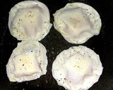 ズッキーニとソーセージの餃子の皮包み焼き作り方5写真