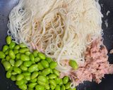 ツナと枝豆のこれうまつゆ！胡麻油素麺作り方2写真