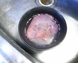 猪肝炒青菜作り方1写真