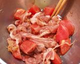 豚とトマトのジューシーレンジ焼き作り方1写真