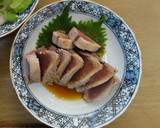 余ったかつおのたたきで☆かつおのしそ巻き作り方1写真