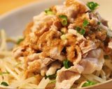 もやしとシソの冷しゃぶ～胡麻ダレ～作り方5写真