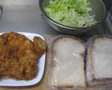 野菜たっぷりカツサンド作り方1写真