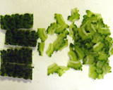 ゴーヤの出汁巻き卵焼き☆苦味を抑えました作り方1写真