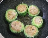 台湾創作料理★ゴーヤの肉詰め甘酢あんかけ作り方7写真