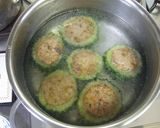 台湾創作料理★ゴーヤの肉詰め甘酢あんかけ作り方8写真