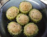 台湾創作料理★ゴーヤの肉詰め甘酢あんかけ作り方9写真