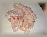 ☆鶏皮ラー油のスパイシー冷製おつまみ☆作り方1写真