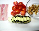 ✿茄子とクルミのチーズパスタ✿作り方3写真