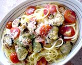 ✿茄子とクルミのチーズパスタ✿作り方8写真