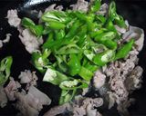 万願寺（甘長とうがらし）と豚肉のパスタ作り方5写真
