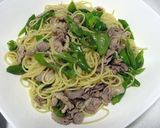 万願寺（甘長とうがらし）と豚肉のパスタ作り方7写真