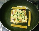 食パンでクリスピーpizza♪作り方6写真