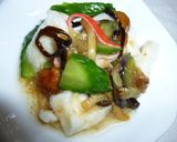 ささみと夏野菜のなめこわさび酢和え作り方6写真