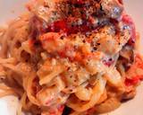 フライパン1つ！牛乳で蟹クリームパスタ。作り方6写真