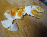 ゆで卵とウインナーのカレー風味かき揚げ作り方1写真