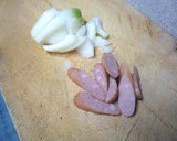 ゆで卵とウインナーのカレー風味かき揚げ作り方2写真