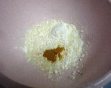 ゆで卵とウインナーのカレー風味かき揚げ作り方3写真