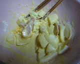 ゆで卵とウインナーのカレー風味かき揚げ作り方4写真