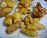 ゆで卵とウインナーのカレー風味かき揚げ作り方6写真