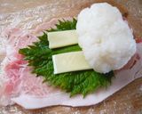 さっぱり甘辛♡大葉チーズの肉巻きおにぎり作り方2写真