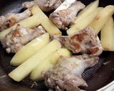 手羽元じゃがのガーリックペッパー漬け焼き作り方3写真