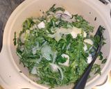 牡蠣と春菊と里芋の味噌グラタン作り方6写真