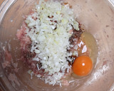 蓮根と榎の鶏団子and蓮根乗せ焼き作り方8写真