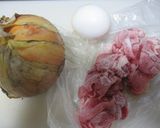 楽々玉ねぎたっぷりの牛丼作り方1写真